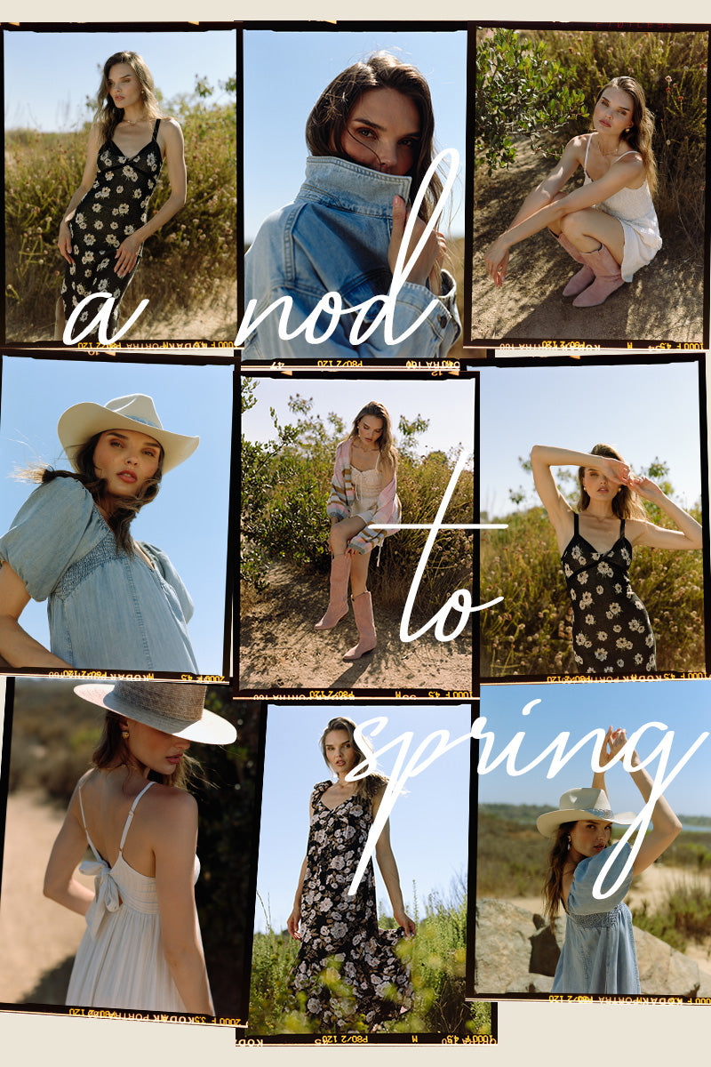 Saltwater Luxe Pre-Spring new arrivals featuring effortless silhouettes, fresh prints, and soft layered styling