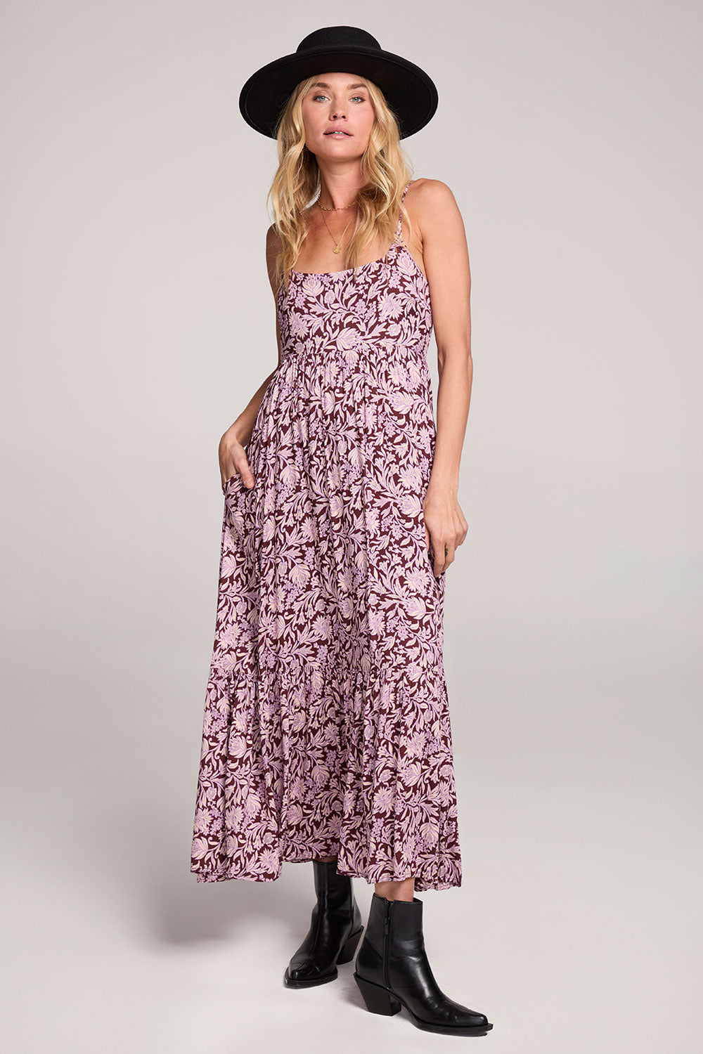 saltwater luxe turner midi dress Saltwater Luxe Floral Cami Midi Dress