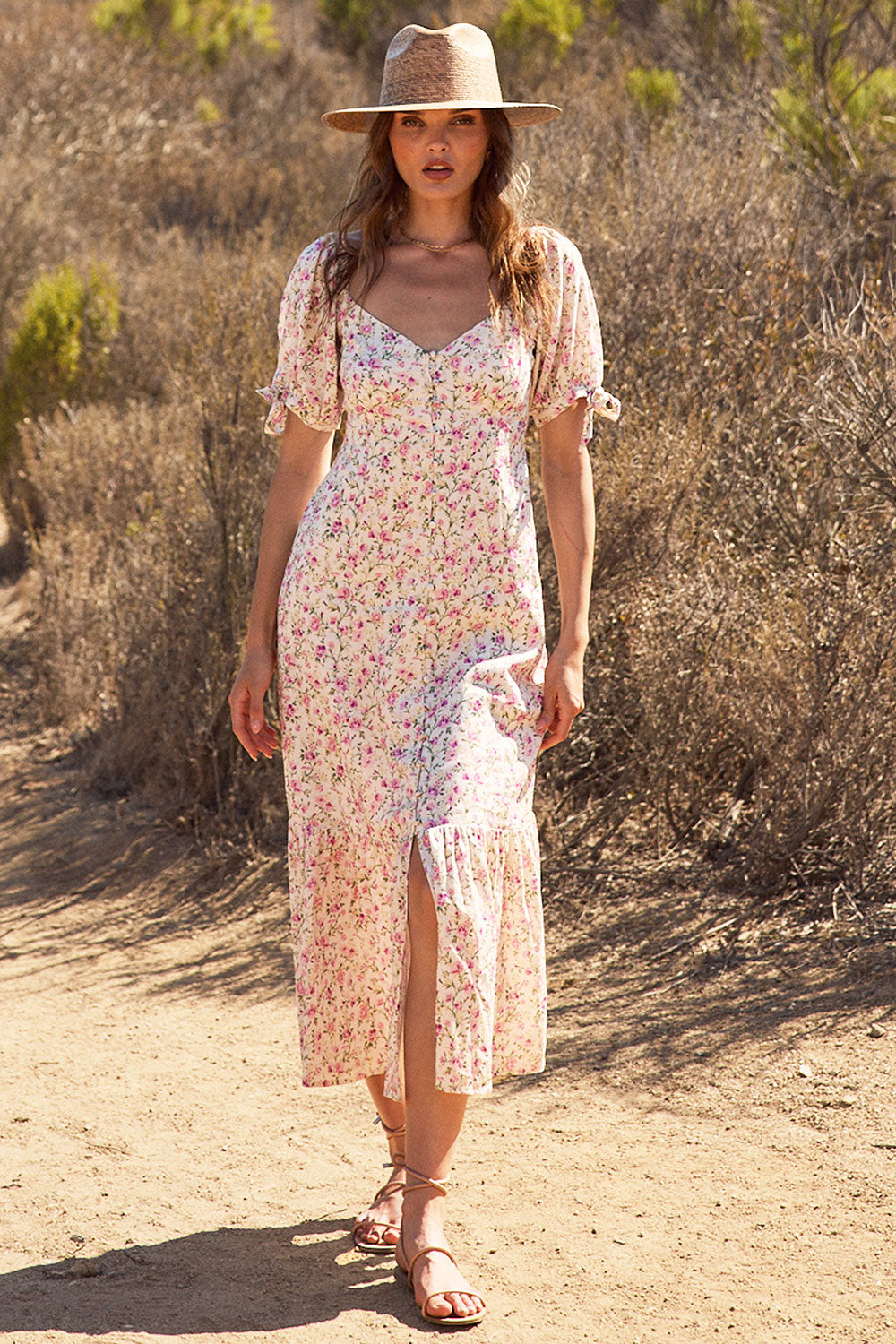 saltwater luxe turner midi dress Saltwater Luxe Floral Cami Midi Dress