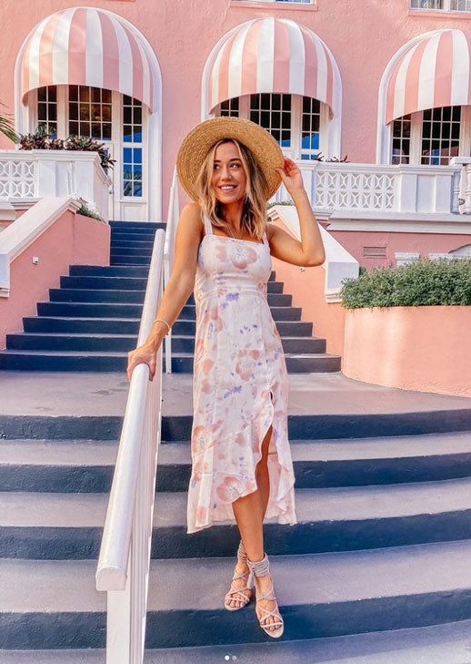 Florida Area Blogger Lauren West poses in Saltwater Luxe Dresses