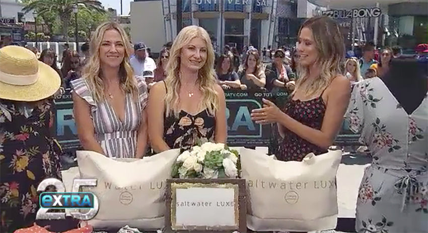 Saltwater Luxe featured on EXTRA - saltwater-luxe