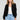 Front view of a woman wearing the Saltwater Luxe Aden Black Sweater on a neutral background
