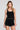 Front view of a woman wearing the Saltwater Luxe Ardenn Black Tank on a neutral background