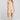 Front view of a woman wearing the Saltwater Luxe Gracee Mini Dress in Fawn on a neutral background
