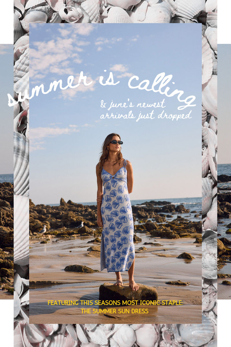 Sun-kissed styles. Breezy silhouettes. Your new season essentials—served chilled.