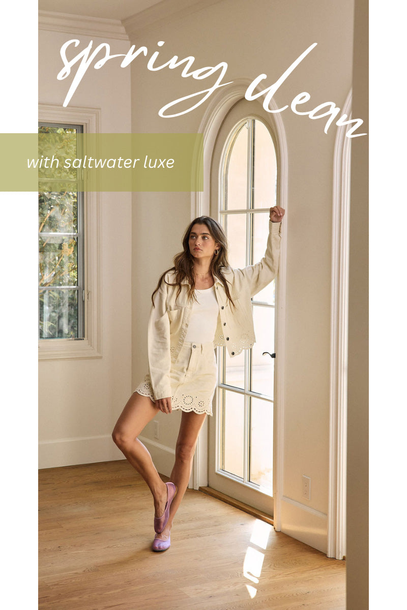 Explore Saltwater Luxe’s newest drop—featuring sun-washed textures, fluid silhouettes, and that unmistakable laid-back edge. Effortless fashion for wherever the season takes you.