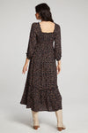 Vye Black Floral Midi Dress - Saltwater Luxe