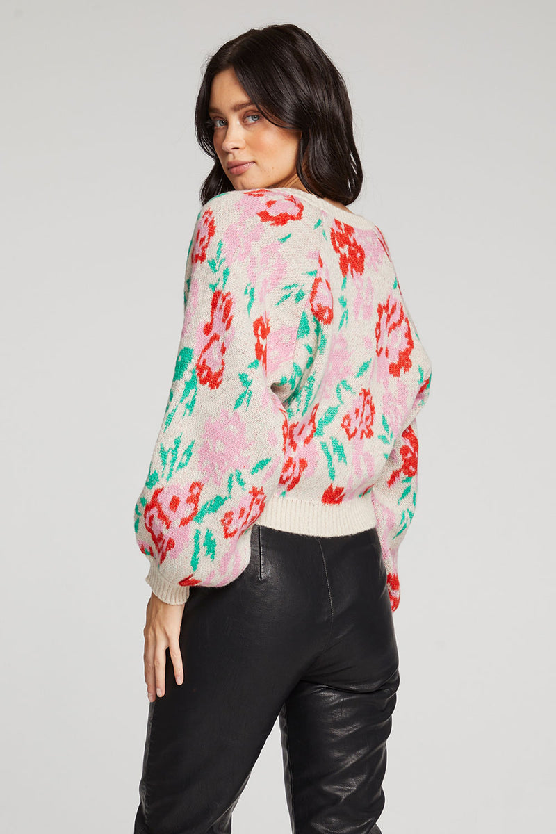 Noble Floral Sweater - Saltwater Luxe