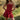Model wearing the Saltwater Luxe Riven Mini Dress in Crimson with slim straps, editorial view