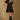 Model wearing the Saltwater Luxe Yaz Black Mini Dress with short puff sleeves, front view