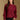 Model wearing the Saltwater Luxe Marri Burgundy Sweater with a softly textured knit, front view