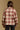 Model wearing the Saltwater Luxe Giselle Burgundy Jacket with a relaxed silhouette, back view
