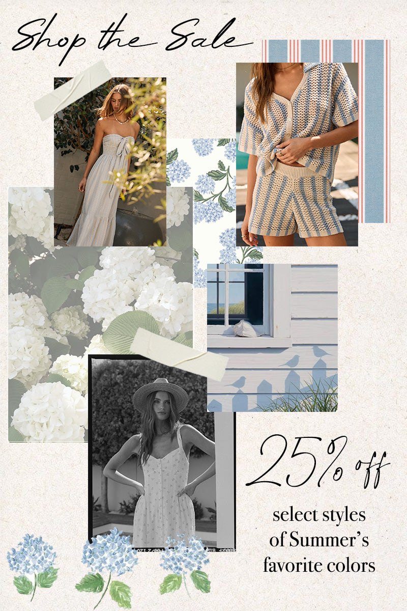 America’s Birthday Sale. Enjoy 25% off select Saltwater Luxe styles inspired by coastal blues, crisp whites, and sun-soaked summer days