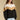 Front view of a woman wearing the Saltwater Luxe Camron Sweater on a neutral background with hands at sides