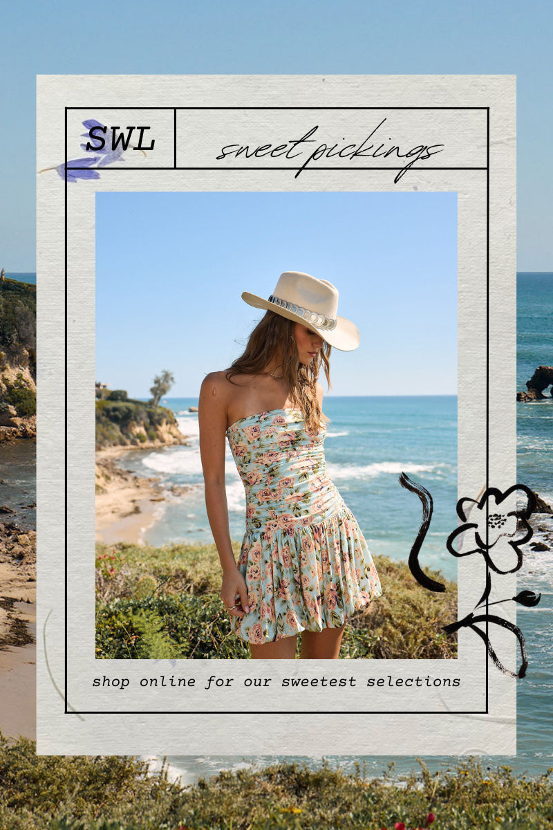 Saltwater Luxe floral dresses and matching separates from the Sweet Pickings collection