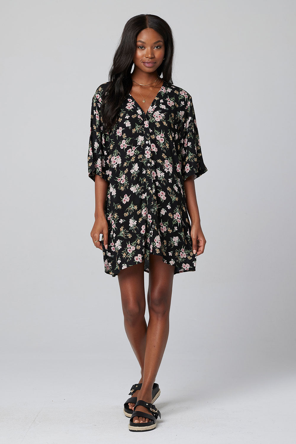 Kimono best sale smock dress